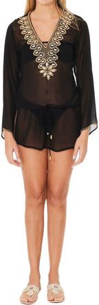 Ranee’s Black Embellished Poncho at Nordstrom Rack