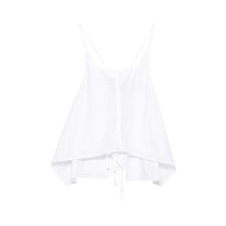 Low Classic Sleeveless Tops, female, White, Size: S Sleeveless Flare Top