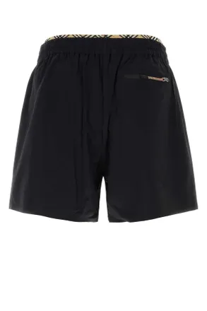 Burberry Stretch Nylon Bermuda Shorts - Black