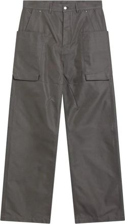 Rick Owens Temple Stefan Jeans - Heren - Wijde Broeken - Grijs - W33 - Katoen - Broeken