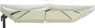 COSMA Toldo De Repuesto Para Sombrilla De Jard&iacute;n Cortavientos Mod. Saturno 3x4 Ecru