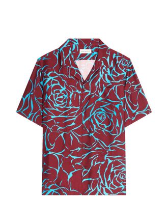 Dries Van Noten Floral Print Short-Sleeved Shirt