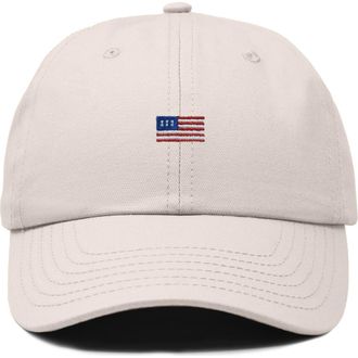 Dalix USA Flag Dad Cap in Beige at Nordstrom