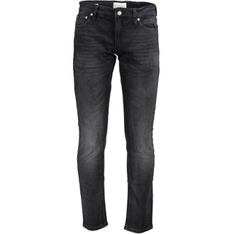 Calvin Klein Mens Slim Fit Black Jeans - Dark Grey Cotton - Size 31 (Waist)
