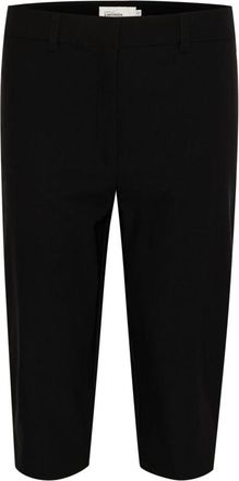 Karen by Simonsen Slim-fit Capri Broek Meteorite - Dames - Vrijetijds broeken - Zwart - S - Broeken