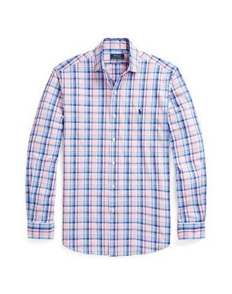 Ralph Lauren CUSTOM FIT GINGHAM STRETCH POPLIN SHIRT