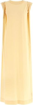 Dries Van Noten Long Hutty Dress - Dames - Maxi kleedjes - Geel - M - Katoen - Kleedjes