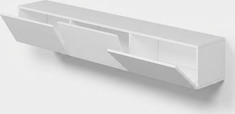 Calicosy Calicosy - Mueble Tv Suspendido 3 Puertas Blanco L180 Cm - Rigel