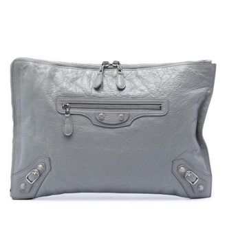 Balenciaga Pre-owned Balenciaga Lambskin Motocross Giant 12 Zip Around Flat Clutch Ladies H5PKP81O8V71ILOM