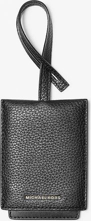 Michael Kors Jet Set Pebbled Leather Luggage Tag