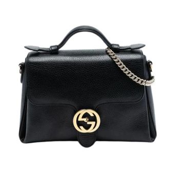 Gucci Pre-owned Handbags, female, Black, Size: ONE SIZE Pre-owned Satchel