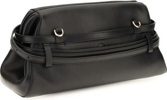 Moschino Womens Handbag Nappa Black Leather Shoulder Bags