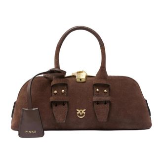 Pinko Pinko, Tassen, Dames, Bruin, ONE Size, Leer, Escape Bag Small