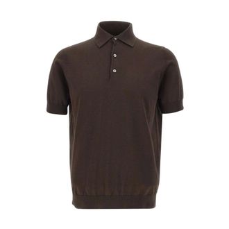 FILIPPO DE LAURENTIIS Polo Shirts, male, Brown, Size: 3XL M/C Paramontura Polo