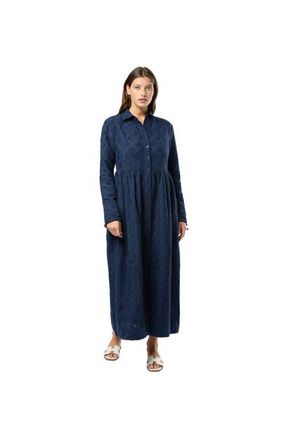 Onia Air Linen Maxi Shirtdress in Deep Navy at Nordstrom, Size Medium