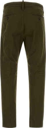 Dsquared2 Mens Sexy Chinos Green Cotton Elastane