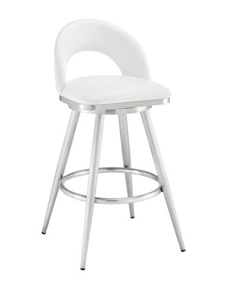 Armen Living Lottech Swivel Counter Stool