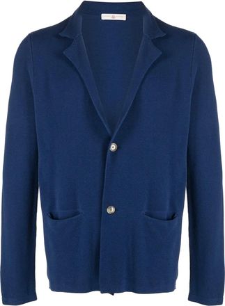 Luciano Barbera Katoenen vest - Blauw