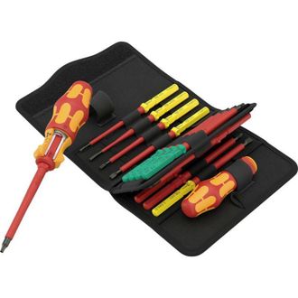 Wera Vde Kit cacciaviti 17 parti Croce Phillips, Taglio, Pozidriv, torx, Quadrato interno - Wera
