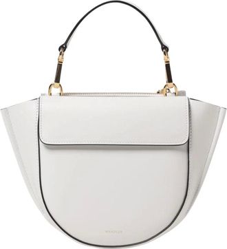 Wandler Tassen, Dames, Wit, ONE Size, Leer, Hortensia Mini Bag