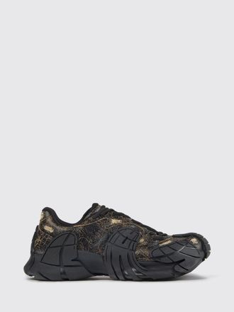 Camperlab Sneakers bicolori Tormenta in pelle crackl&egrave; con motivo astratto