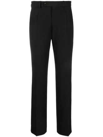 Maison Margiela number-embroidered tailored trousers - women - Elastane/Polyester/Viscose/Viscose - 44 - Black
