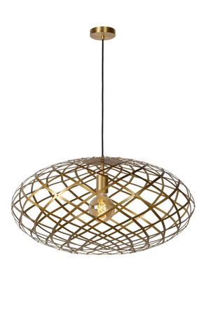 Lucide WOLFRAM Dimmable Stylish Adjustable Indoor Pendant Light 1xE27 in Gold
