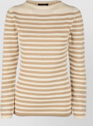 Fabiana Filippi knitwear long sleeves crew neck striped pattern