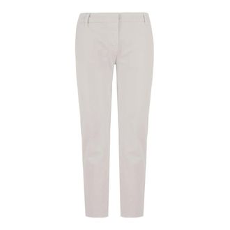 Bomboogie Slim-fit Trousers, female, Beige, Size: XS Cotton satin pants