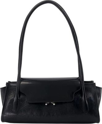 Marni Trunkette Schoudertas - Dames - Schoudertassen - Zwart - ONE Size - Leer - Tassen