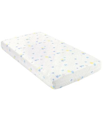 Lush D&eacute;cor Lush Decor Elephant Balloon Stars Soft & Plush Fitted Crib Sheet