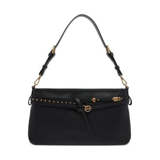 Pinko Belt Bag Classic Vitello Morbi - Dames - Schoudertassen - Zwart - ONE Size - Tassen