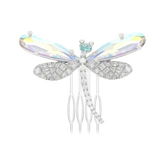 Swarovski Libellenbroche en haaraccessoire - Dames - Haaraccessoires - Veelkleurig - ONE Size - Accessoires