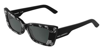 Karl Lagerfeld KL6205S 009 Womens Sunglasses Black Size 52