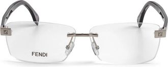 Fendi Fe 50148U Bril - Heren - Brillen - Grijs - 60 MM - Accessoires