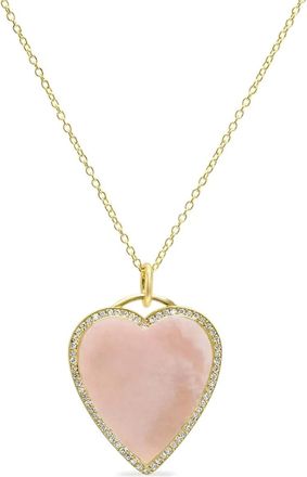Jennifer Meyer Collana con diamanti e opale rosa - Oro