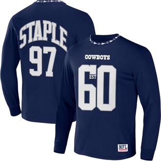 Staple Mens NFL x Staple Navy Dallas Cowboys Core Team Long Sleeve T-Shirt at Nordstrom, Size Small