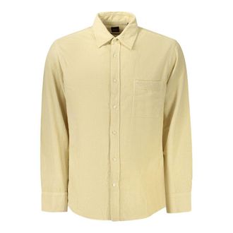 HUGO BOSS Beige Cotton Mens Mens Shirt