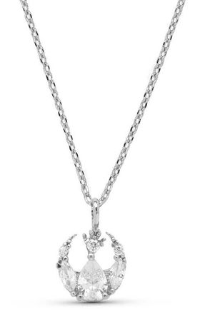 Girls Crew Star Wars Rebel Alliance Insignia Cubic Zirconia Pendant Necklace in Silver at Nordstrom
