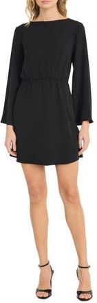 Donna Morgan Long Sleeve Minidress in Black at Nordstrom Rack, Size X-Small