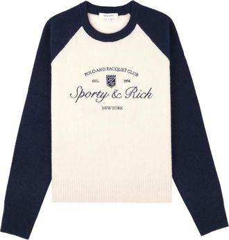 Sporty & Rich Maglione ricamato con maniche raglan - Toni neutri