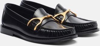 Alexander McQueen Wishbone leather loafers