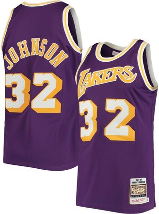 Mitchell & Ness Mens Mitchell & Ness Magic Johnson Purple Los Angeles Lakers 1984/85 Hardwood Classics Authentic Jersey at Nordstrom, Size 36