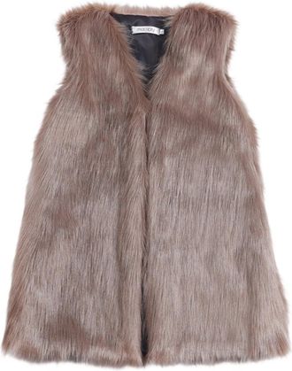 Generic Women Faux Fur Gilet - Sleeveless Soft Comfy Jacket, Body Warmers Vest, Fuzzy Open Front Cardigan, Furry Waistcoats, Lightweight Cozy V Neck, Plush Th