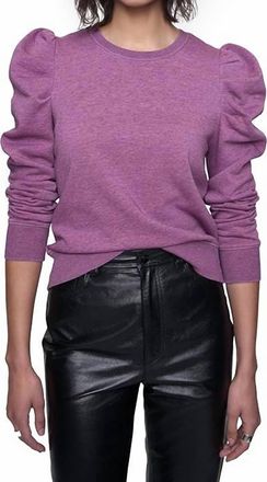 Rebecca Minkoff Janine Ruffled Sweatshirt In Mulberry