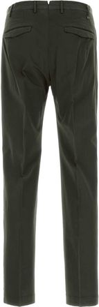 Pantaloni Torino Mens Stretch Cotton Trousers Green Elastane