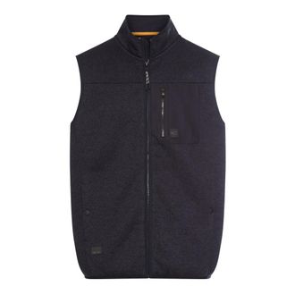 Camel Active Fleece Vest - Heren - Bodywarmers - Blauw - 4XL - Katoen - Jassen