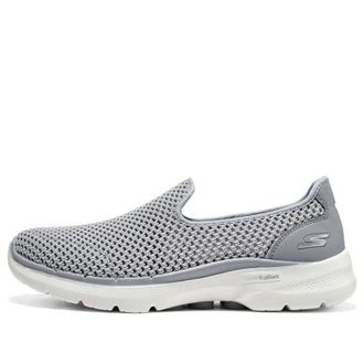Skechers (WMNS) Skechers Go Walk 6 Shoes Grey White 896231-GRY