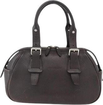 Burberry Pre-owned Vintage handtas - Dames - Vintage Handtas - Bruin - ONE Size - Leer - Vintage