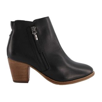 Dune London Dames Paice Western Leren Enkellaarsjes (Zwart)